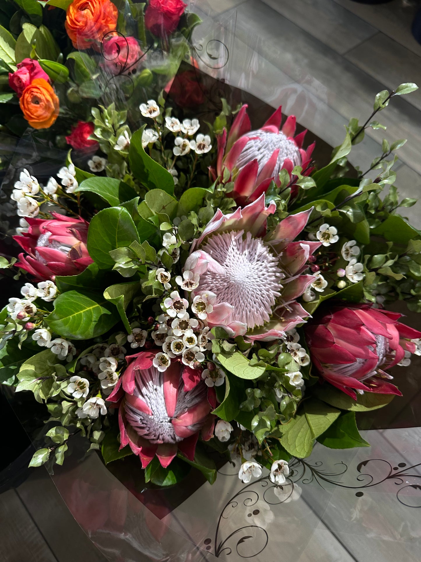 Premixed long stem bouquet