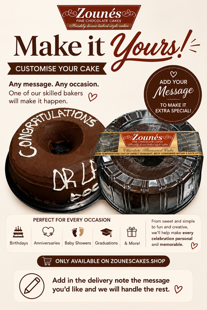 🎂 Customise Your Zouné’s Cake!