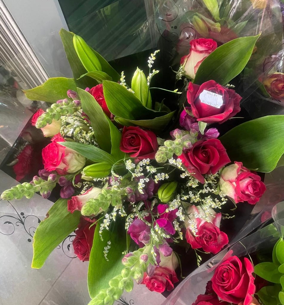 Premixed bouquet long stem